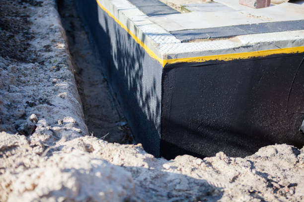 Residential Interior Drainage System installation at a Krakow, WI home by SJ Waterproofing Pros
